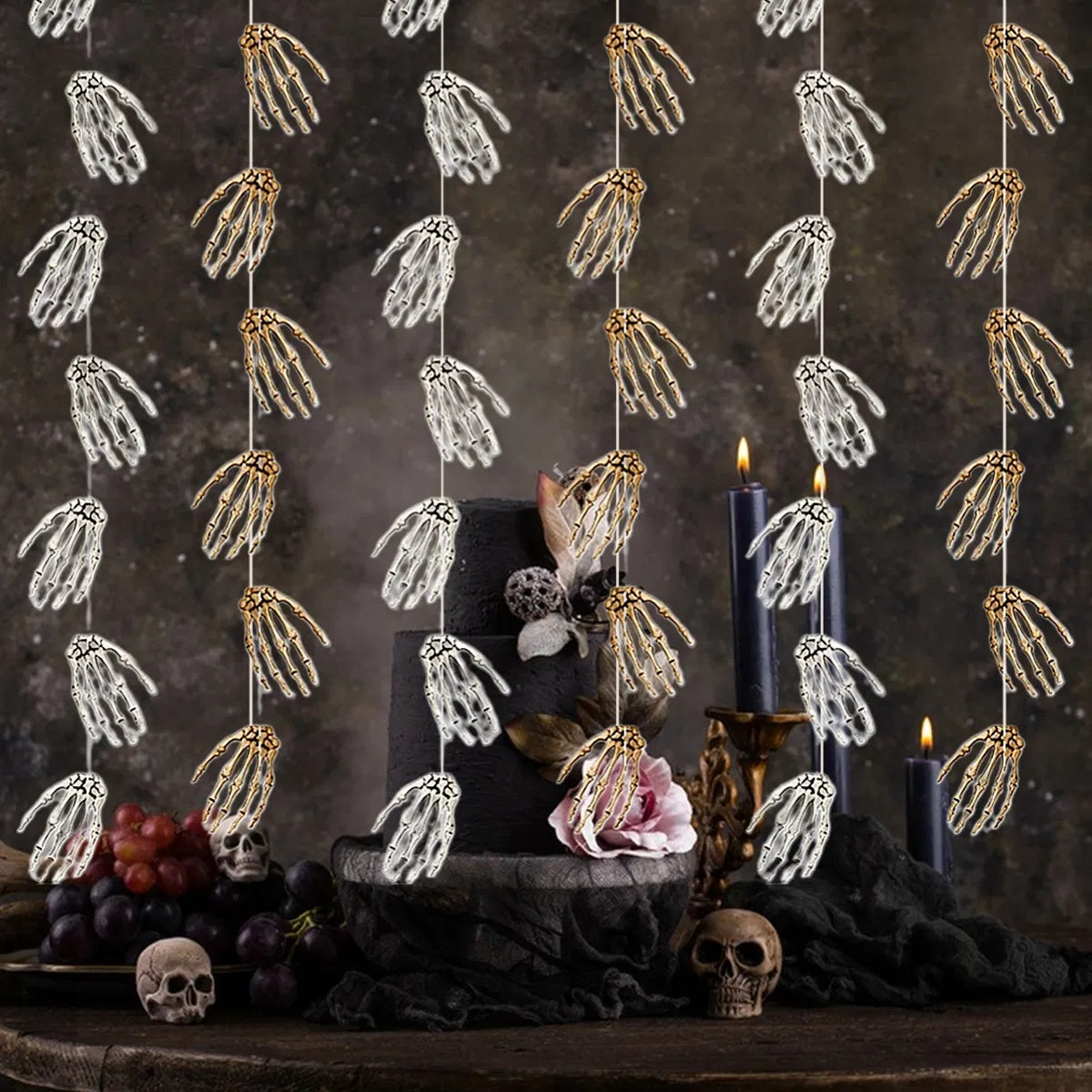 6Pcs Halloween Skeleton Garland Banner